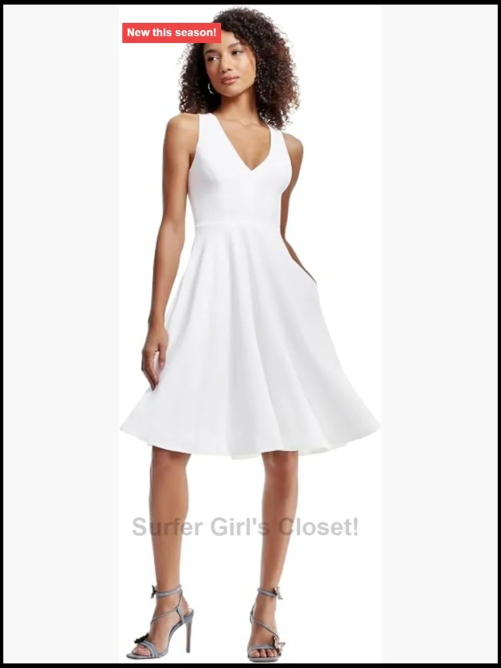 Dress the Population Catalina Sleeveless Fit & Flare Midi Dress